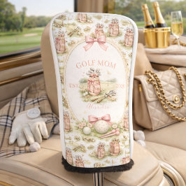 Personalisiertes rosa Schleifen-Golf-Mutter-Gesche Golf Headcover