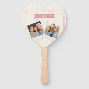 Personalisiertes Rosa-Schleifen-Name Geschenk Eleg Fächer