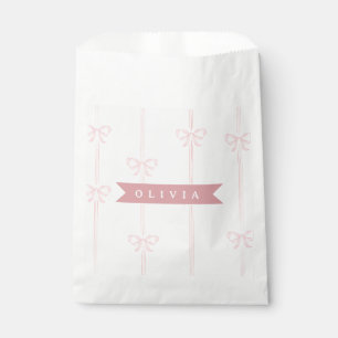 Personalisiertes rosa Schleifen Namensgeschenk Ele Geschenktütchen