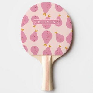 Personalisiertes Rosa Schleifen Namensgeschenk Ele Tischtennis Schläger