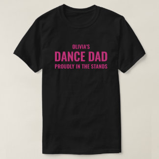 Personalisiertes rosa Tanz-Vater-Geschenk für Männ T-Shirt