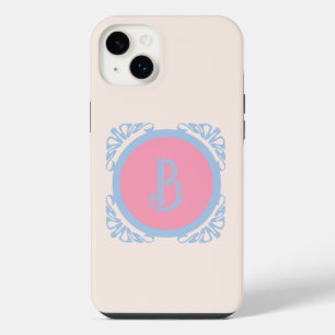 Personalisiertes Rosa und Blau iPhone 14 Plus Hülle