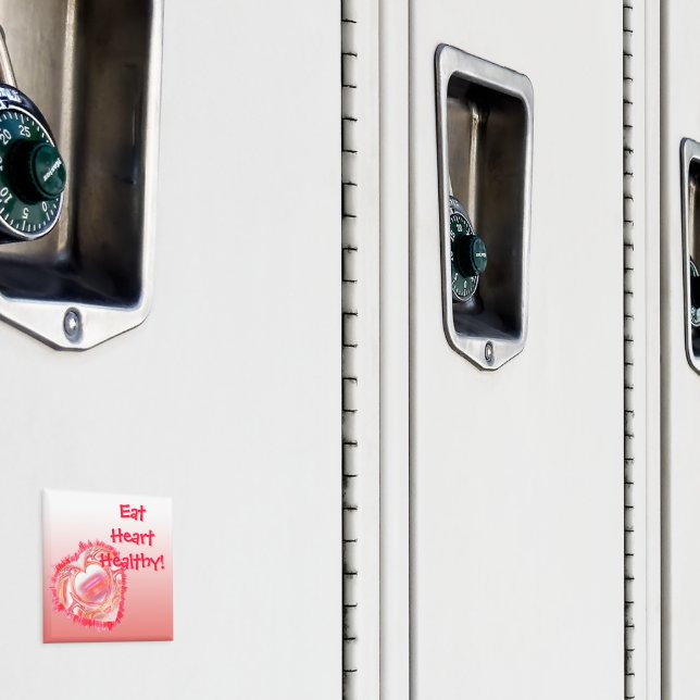 Personalisiertes rosafarbenes Herz Magnet (In Situ (Schrank))