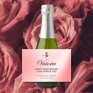 Personalisiertes Rosé-Etikett