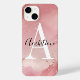 Personalisiertes Roségold-Glitter-Handygehäuse – M Case-Mate iPhone 14 Hülle