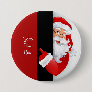 Personalisiertes Rot und Weiß Button