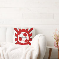 Personalisiertes Rot-Weiß-Fußball-Design