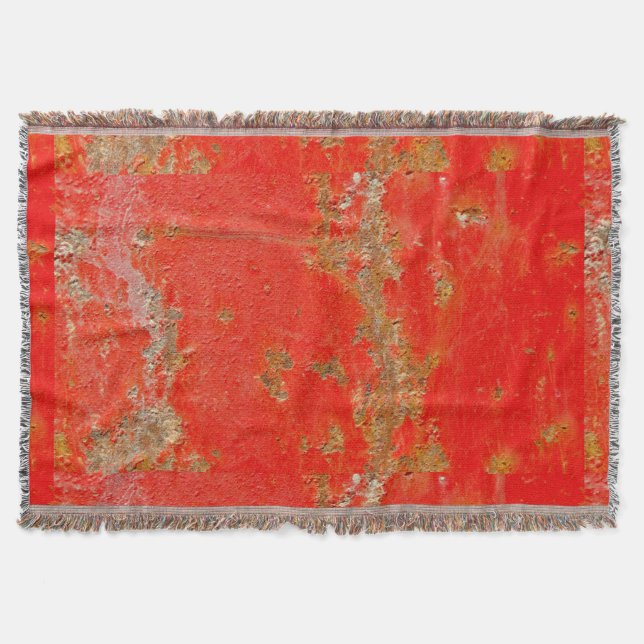Personalisiertes rotes Altfahrzeug, rostetes Metal Decke (Vorderseite)