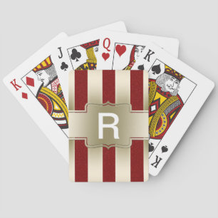 Personalisiertes rotes Glitzer-und Spielkarten