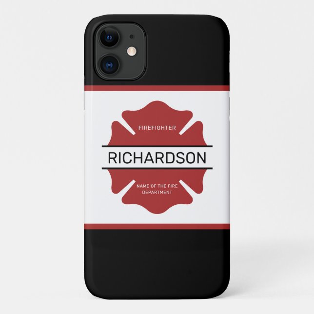 Personalisiertes Rotes Logo-Symbol für den Feuerwe Case-Mate iPhone Hülle (Rückseite)