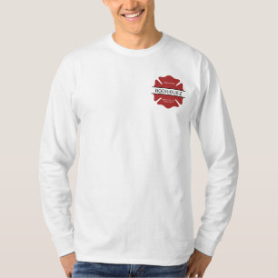 Personalisiertes Rotes Logo-Symbol für den Feuerwe T-Shirt
