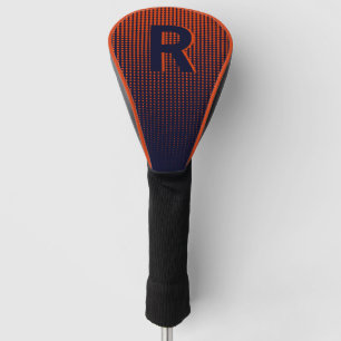 Personalisiertes rotes Marine-Halfton-Monogramm-In Golf Headcover