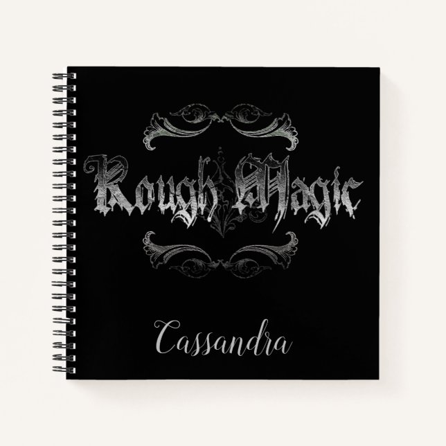 Personalisiertes Rough Magic Spiral Notebook Notizbuch (Vorderseite)