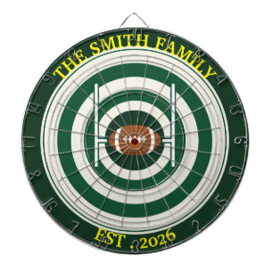 Personalisiertes Rugby-Feld-Dartboard-Wandkunst-De Dartscheibe