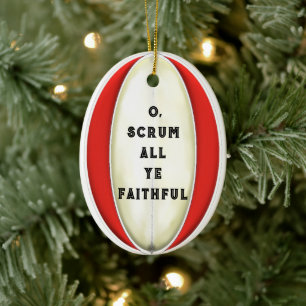 Personalisiertes Rugby-Geschenk Keramik-Ornament Keramik Ornament