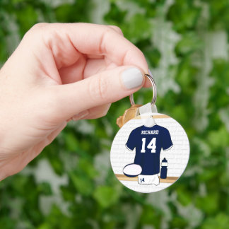 Personalisiertes Rugby Jersey im Schließzimmer Schlüsselanhänger