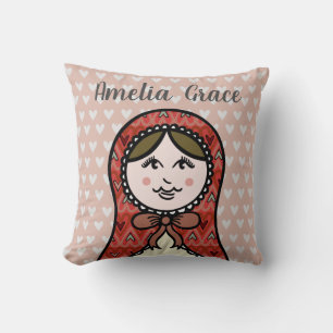 Personalisiertes Russisches Puppenkissen Matryoshk Kissen