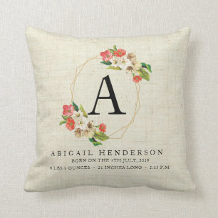 Personalisiertes rustikales kissen