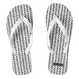Personalisiertes, rustikales Tribal-Muster für Sch Flip Flops