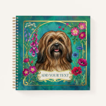 Personalisiertes Sable Lhasa Apso Quadratisches No