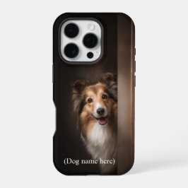 Personalisiertes Sable-Sheltie-Porträt iPhone 16 Pro Hülle