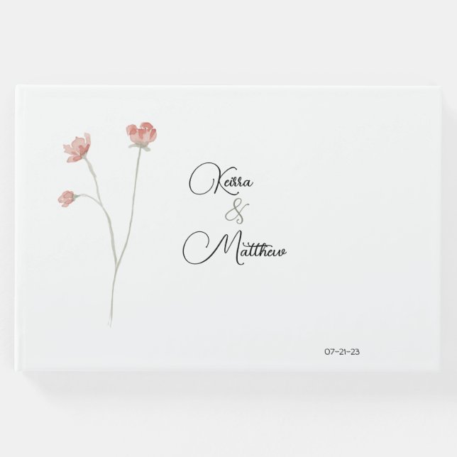 Personalisiertes Sage Guest Book Gästebuch (Vorderseite)