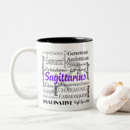 Personalisiertes Sagittarius Astrologie Zodiac Hor Zweifarbige Tasse