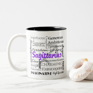 Personalisiertes Sagittarius Astrologie Zodiac Hor Zweifarbige Tasse