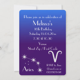 Personalisiertes Sagittarius Zodiac Party Einladun Einladung