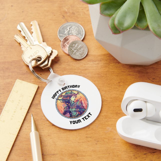 PERSONALISIERTES Sagittarius ZODIAC SIGN Schlüsselanhänger (Schreibtisch)