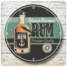 Personalisiertes Sailor Rum Liquor Flasche Retro S