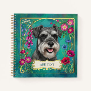 Personalisiertes Salz- und Pfeffer-Schnauzer-Notiz Notizbuch