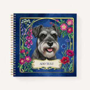 Personalisiertes Salz- und Pfeffer-Schnauzer-Notiz Notizbuch