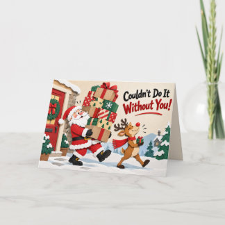 Personalisiertes sarkastisches Weihnachtsgeschenk Feiertagskarte