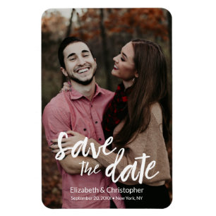 Personalisiertes Save the Date-Foto Magnet