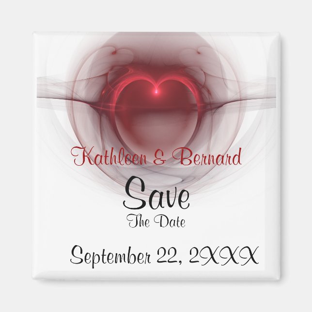 Personalisiertes "Save the Date" Magnet (Vorne)