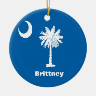 Personalisiertes SC Palmetto Staat Ornament