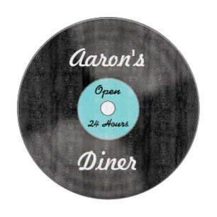 Personalisiertes Schallplatten-Schneidbrett Schneidebrett