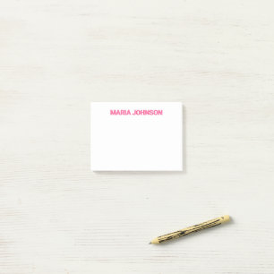 Personalisiertes Schattenmonogramm, anfänglich ros Post-it Klebezettel