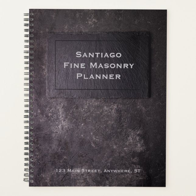 Personalisiertes Schiefer und Stein Planer (Vorderseite)