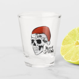 Personalisiertes Schießglas von Santa Skull Schnapsglas