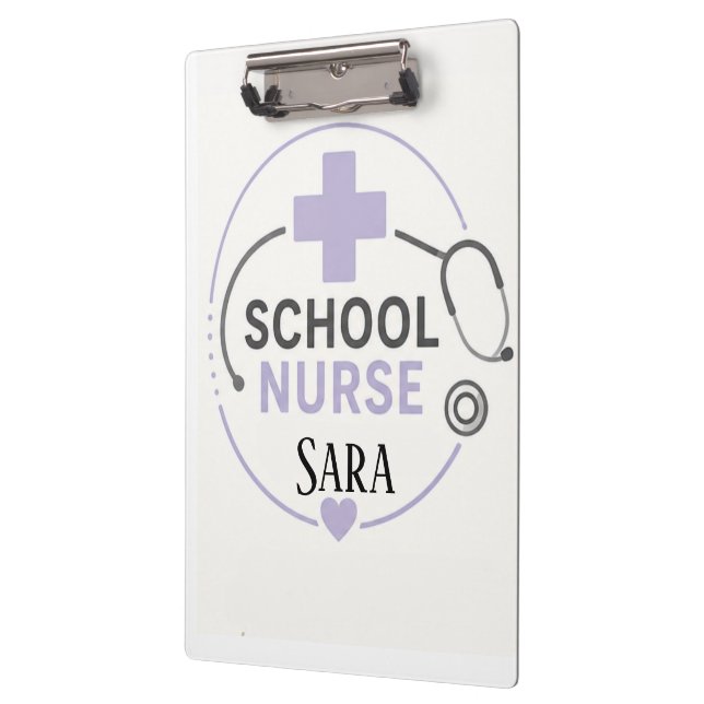 Personalisiertes Schild für das Büro der Schulkran Klemmbrett (Links)