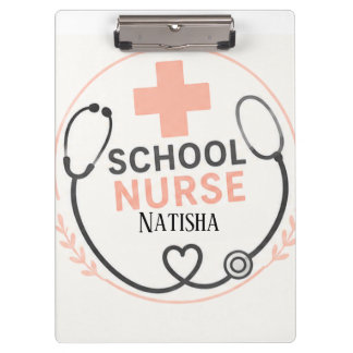 Personalisiertes Schild für das Schulkrankenzimmer Klemmbrett