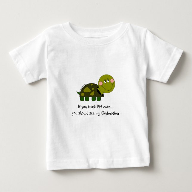 Personalisiertes Schildkröte-Säuglingst-stück Baby T-shirt (Vorderseite)