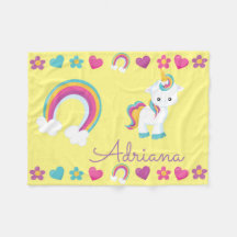 Personalisiertes Schlafbaby Unicorn & Rainbow