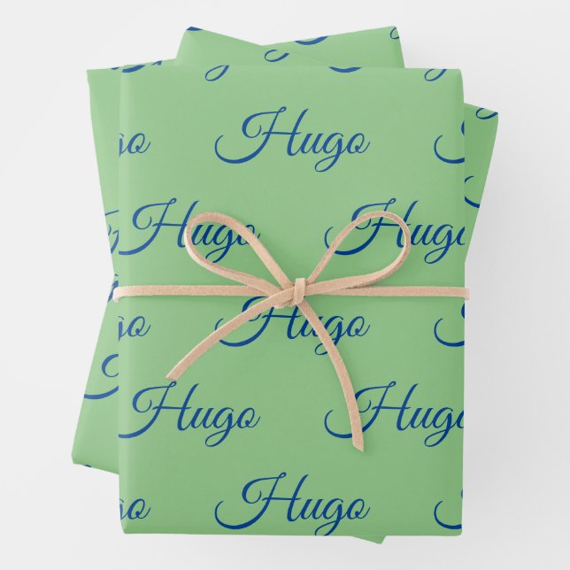 Personalisiertes Schleifpapier Geschenkpapier Set (Beispiel)