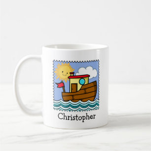 Personalisiertes Schleppboot Kaffeetasse