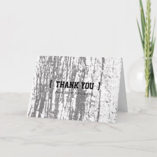 Personalisiertes schlichtes Elegant Danke Wooden B