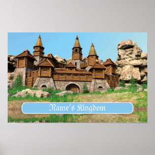 Personalisiertes Schloss für Kinder Poster