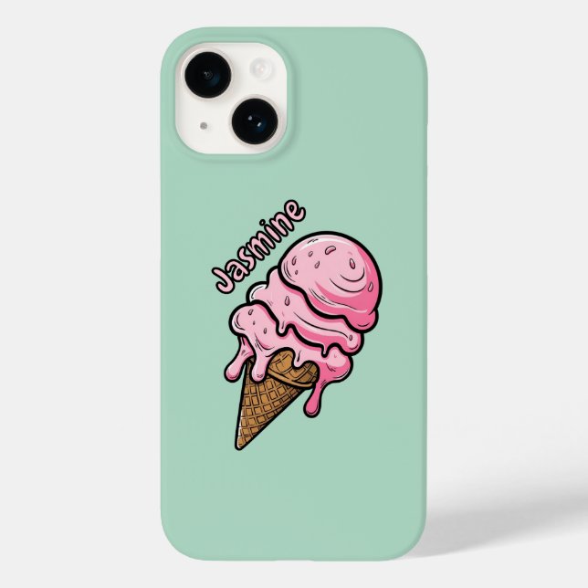 Personalisiertes Schmelzen Eiscreme Case-Mate iPhone Hülle (Rückseite)